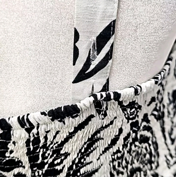 Knox Rose Black & White Floral Empire Midi Sundress,  Sz 4X NWT - Picture 8 of 10